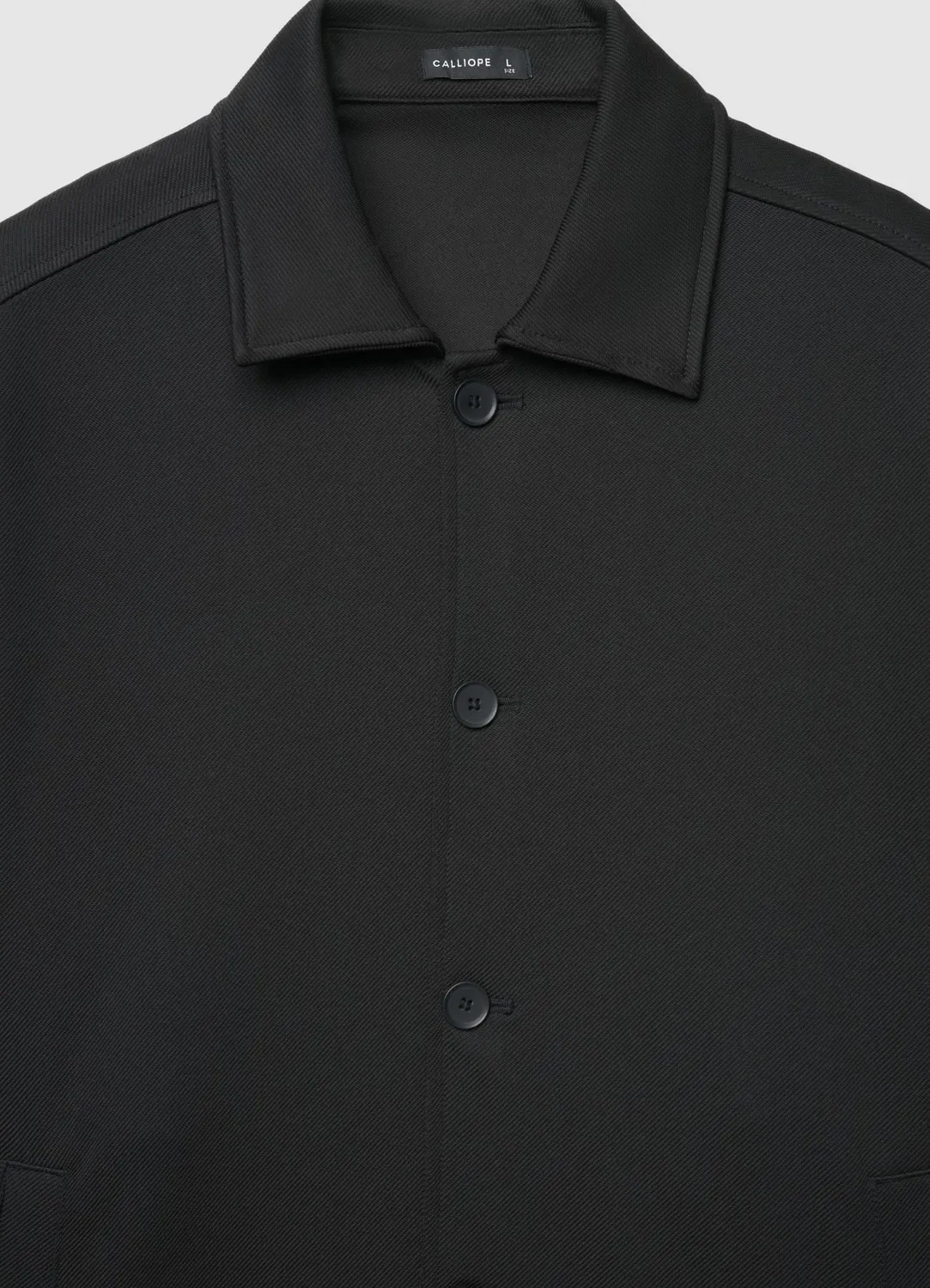 Calliope veste maille homme col chemise boutons L