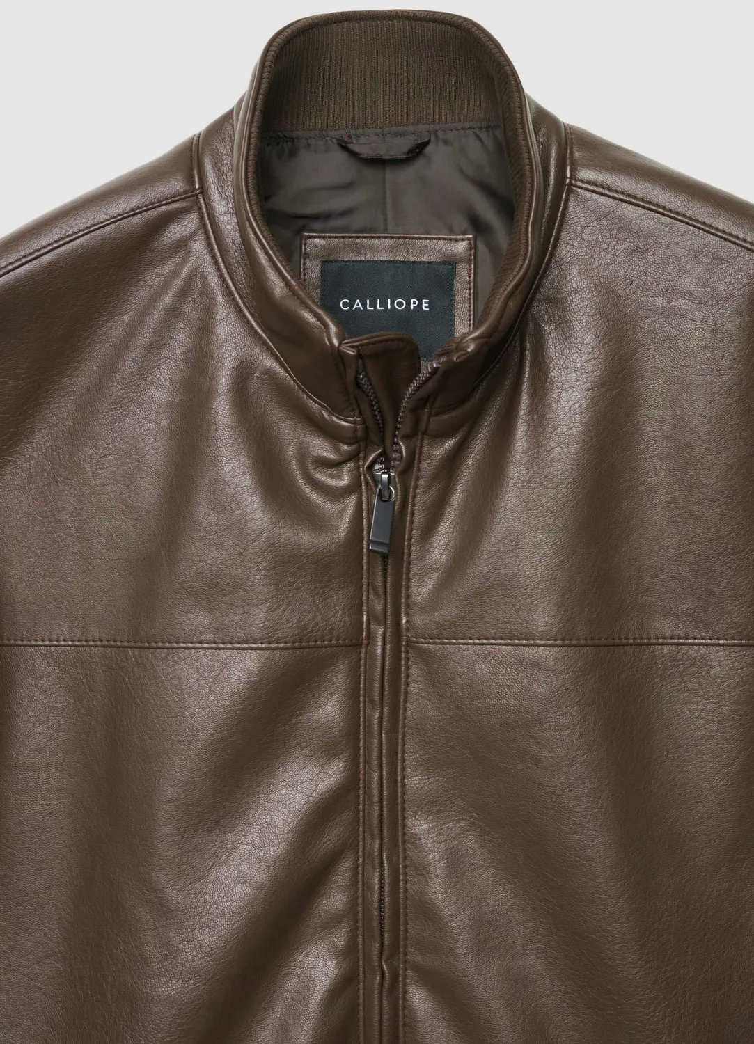Calliope Bomber Similpelle homme blouson uni zippé
