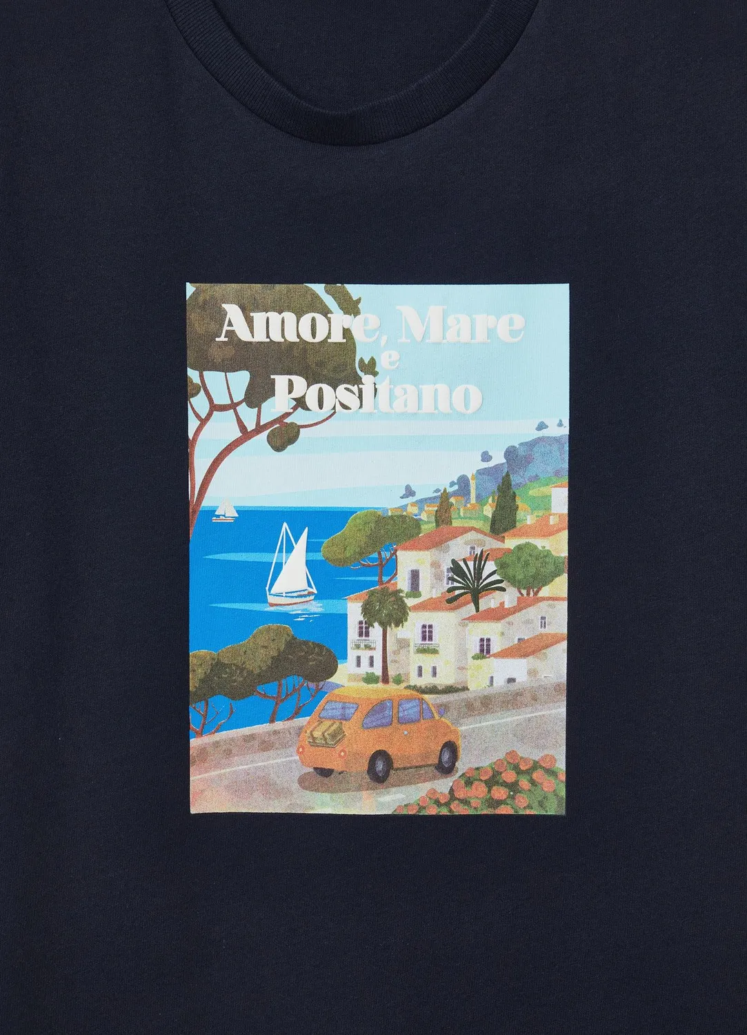 Calliope t-shirt homme col rond imprimé mer