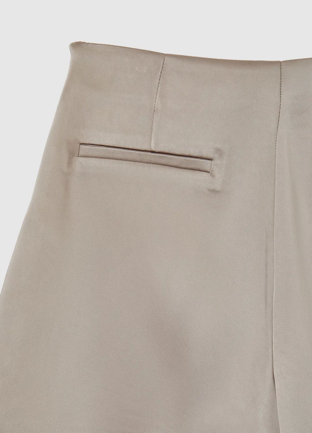 Calliope jupe-short satinee zip lateral femme