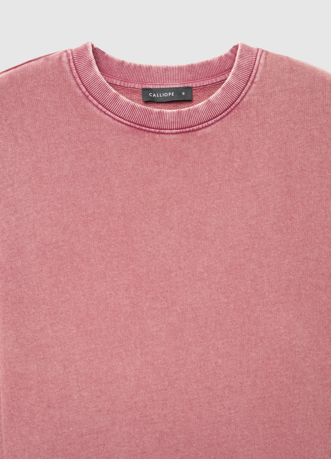 Calliope sweat col rond uni femme S coton