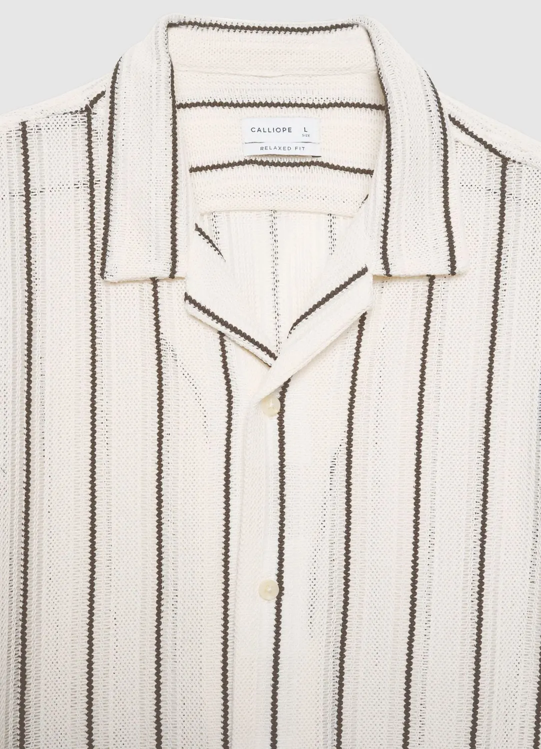 Calliope chemise bowling rayée chemise homme ajourée