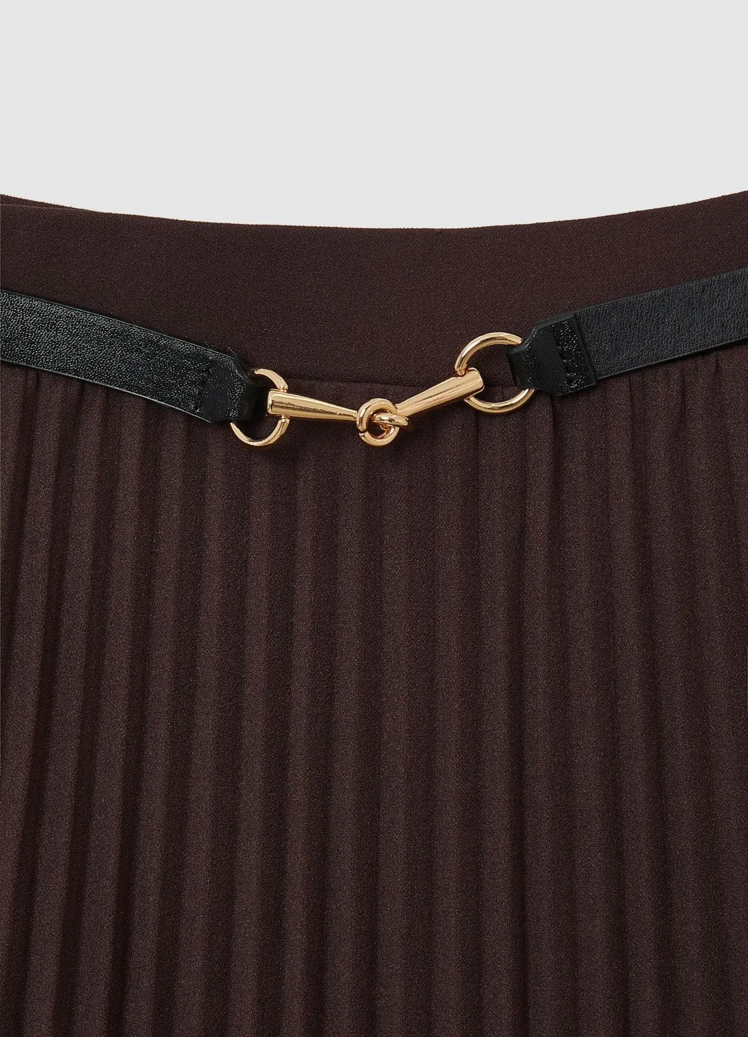 Calliope jupe plissée ceinture femme longue plis
