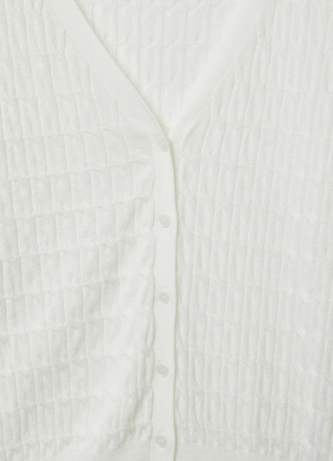 Calliope cardigan gilet maille torsades femme col V