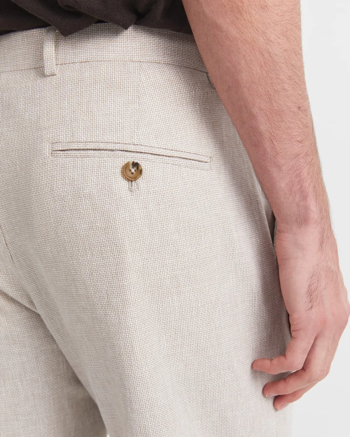 Sportscraft Jeffrey pantalon costume lin coton fuselé