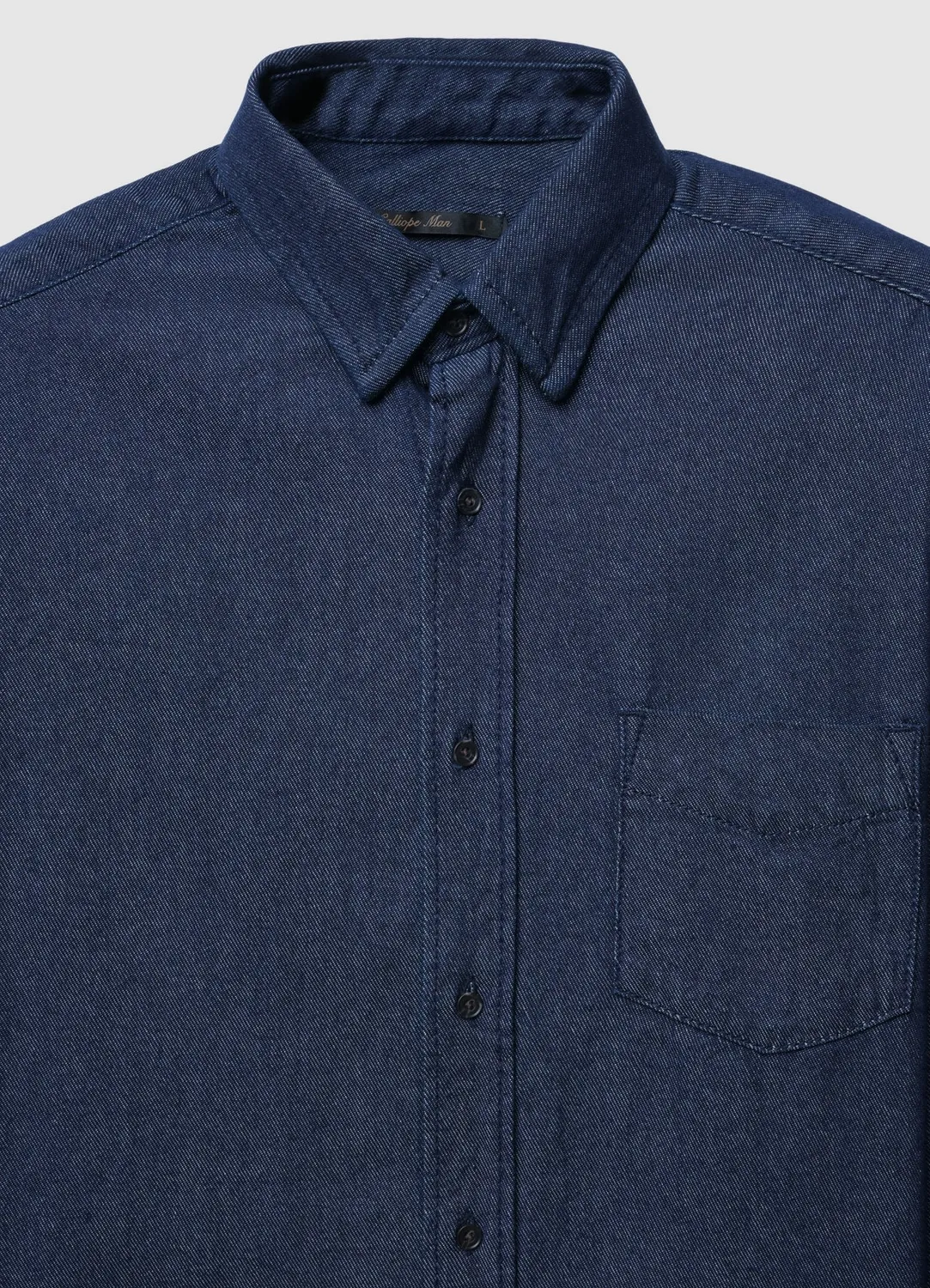 Calliope chemise denim jacquard homme regular