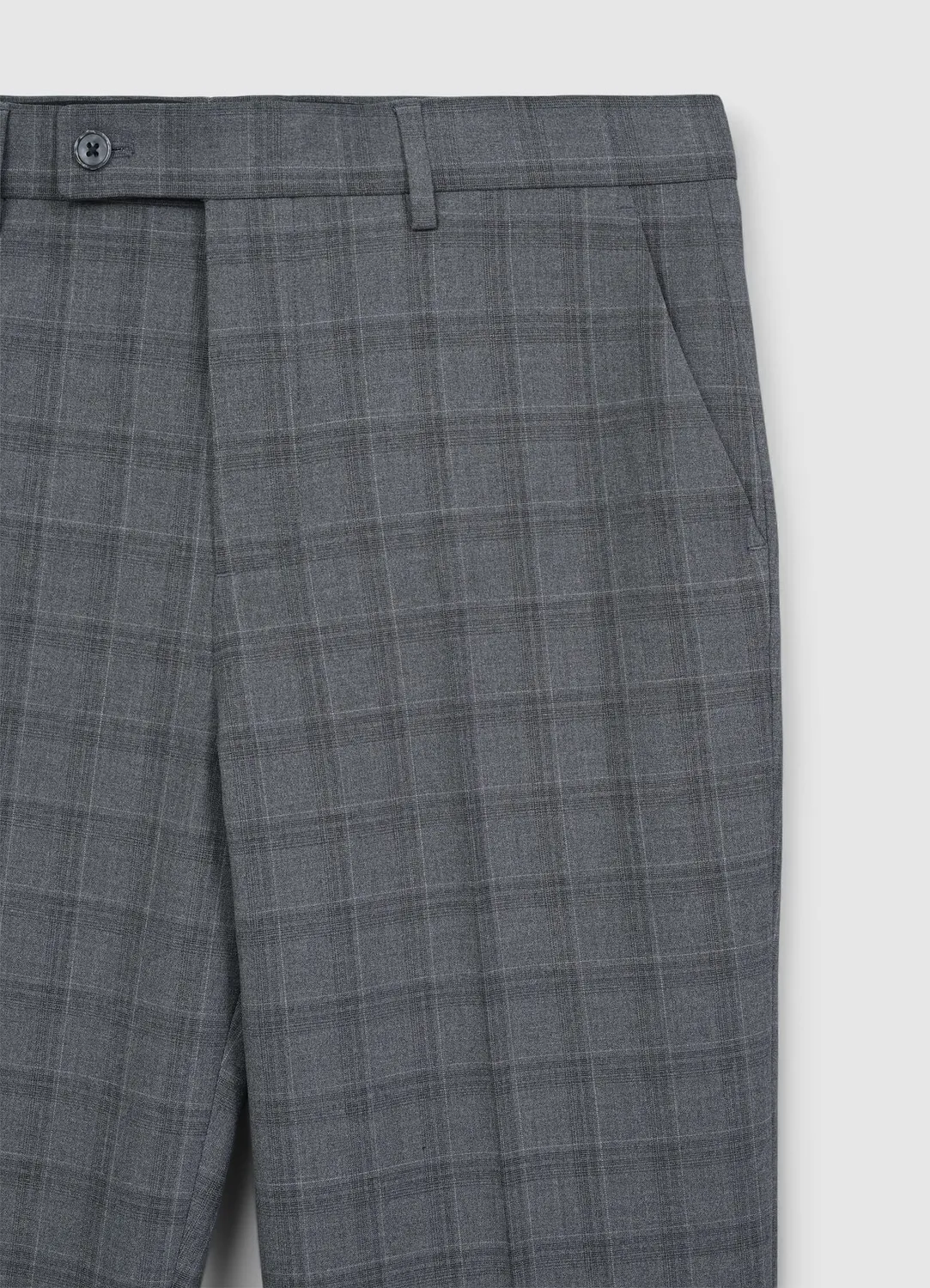 Calliope pantalon à carreaux homme coupe regular bureau