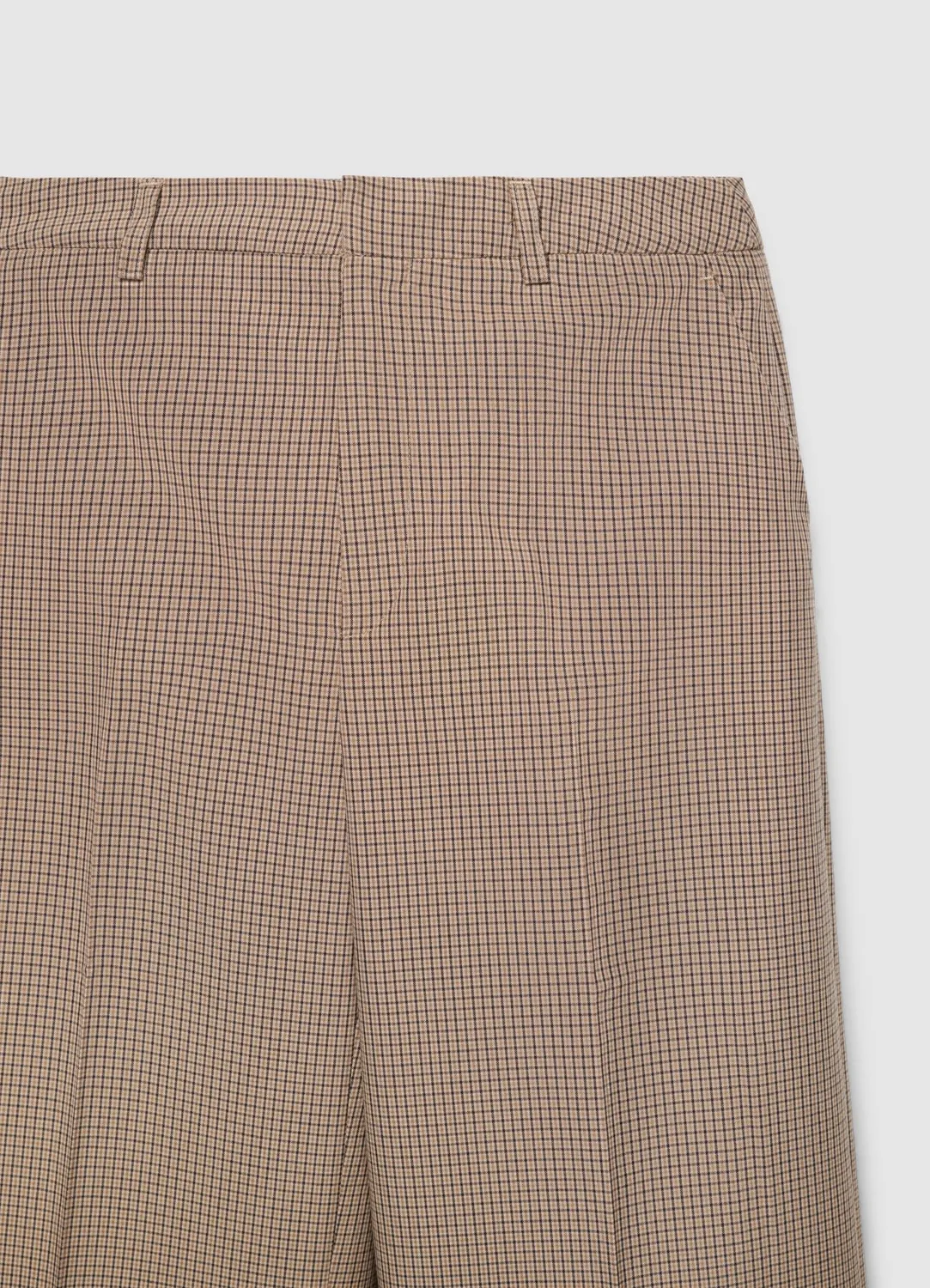 Calliope pantalon à carreaux jambe large femme