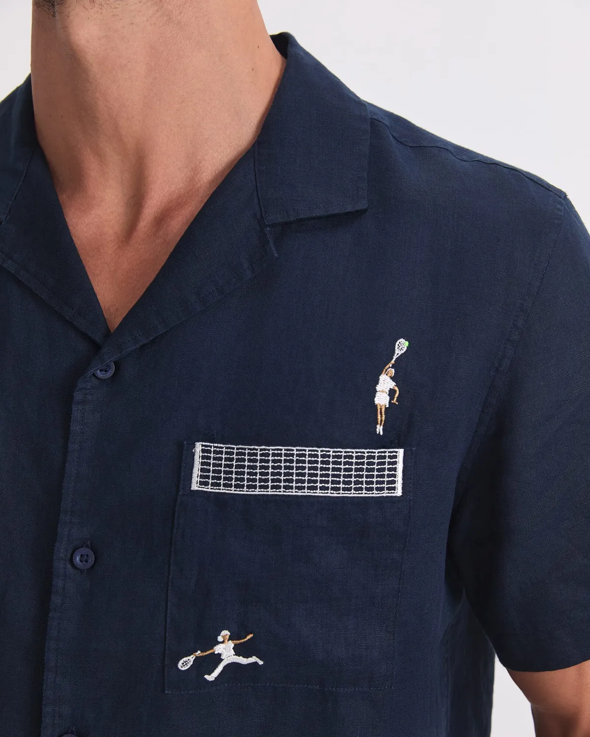 Sportscraft Club chemise lin homme taille M manches courtes