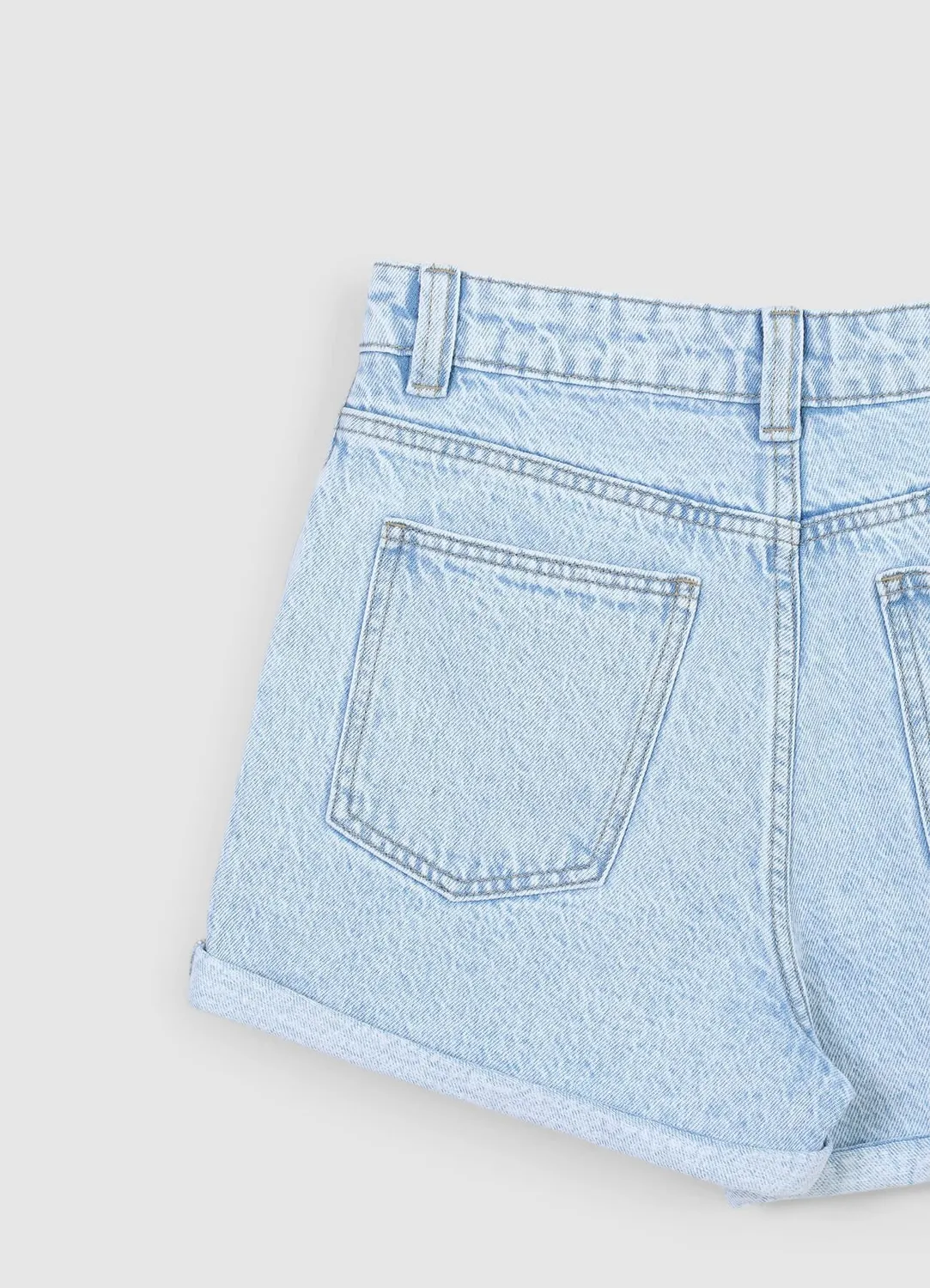 Calliope pantaloncini short mom jean femme denim