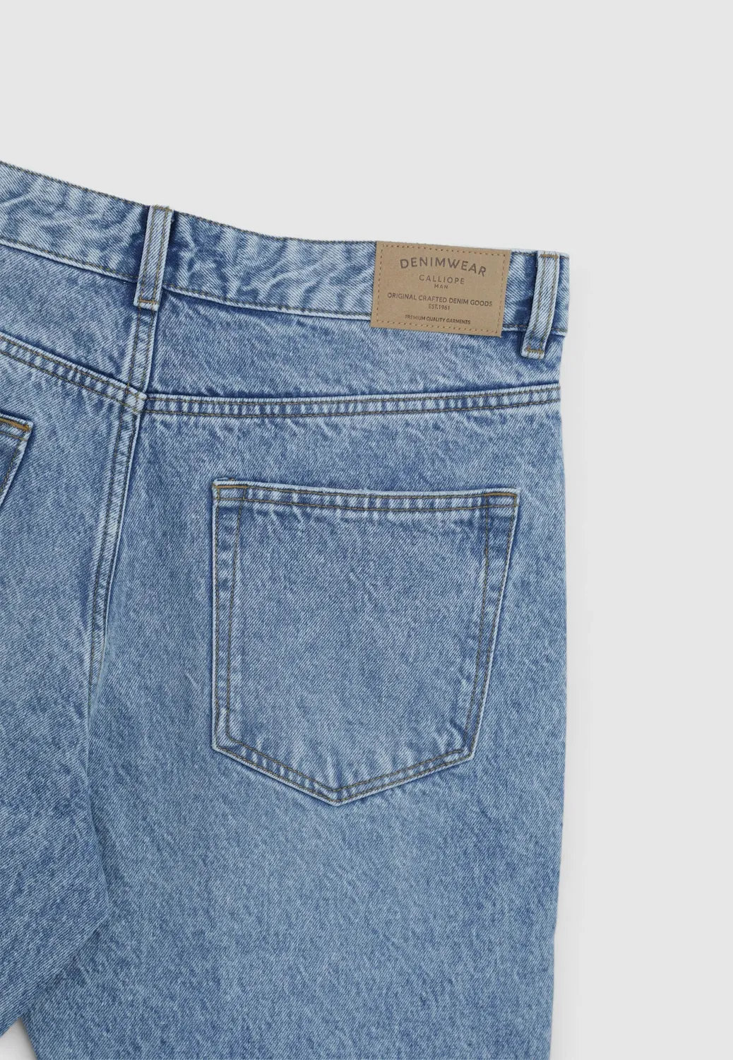 Calliope jean cropped déchiré homme 5 poches