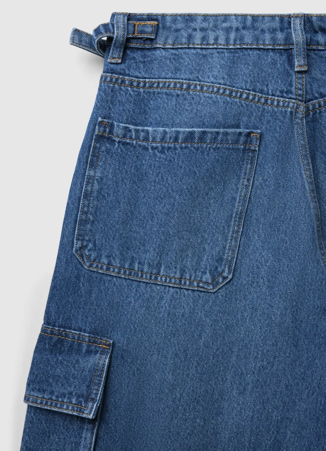 Calliope jean cargo multipoche femme coupe ample