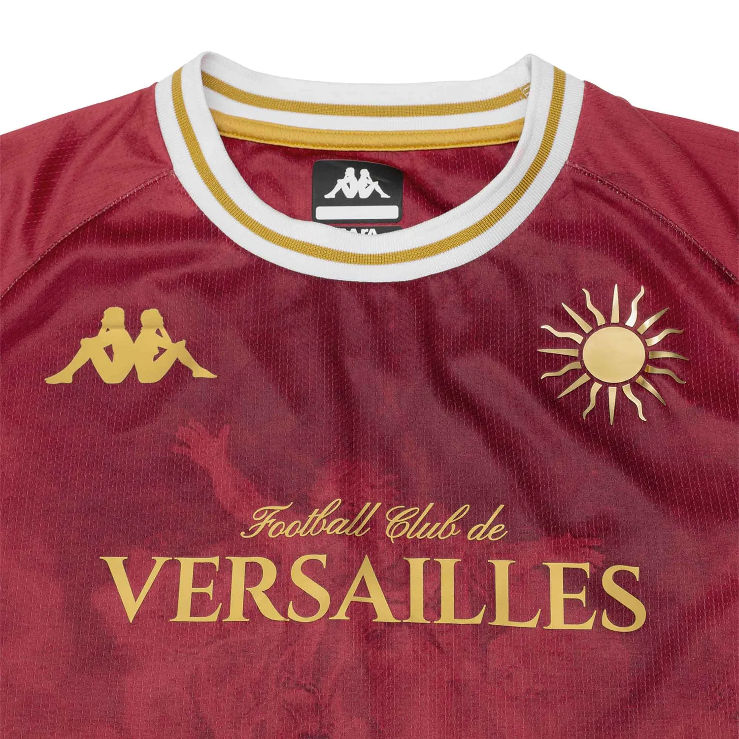 Kappa FC Versailles Kombat Third 26/27 maillot rouge enfant