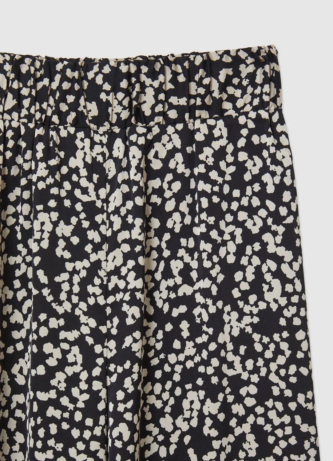 Calliope Jupe-culotte satinée imprimée femme taille haute