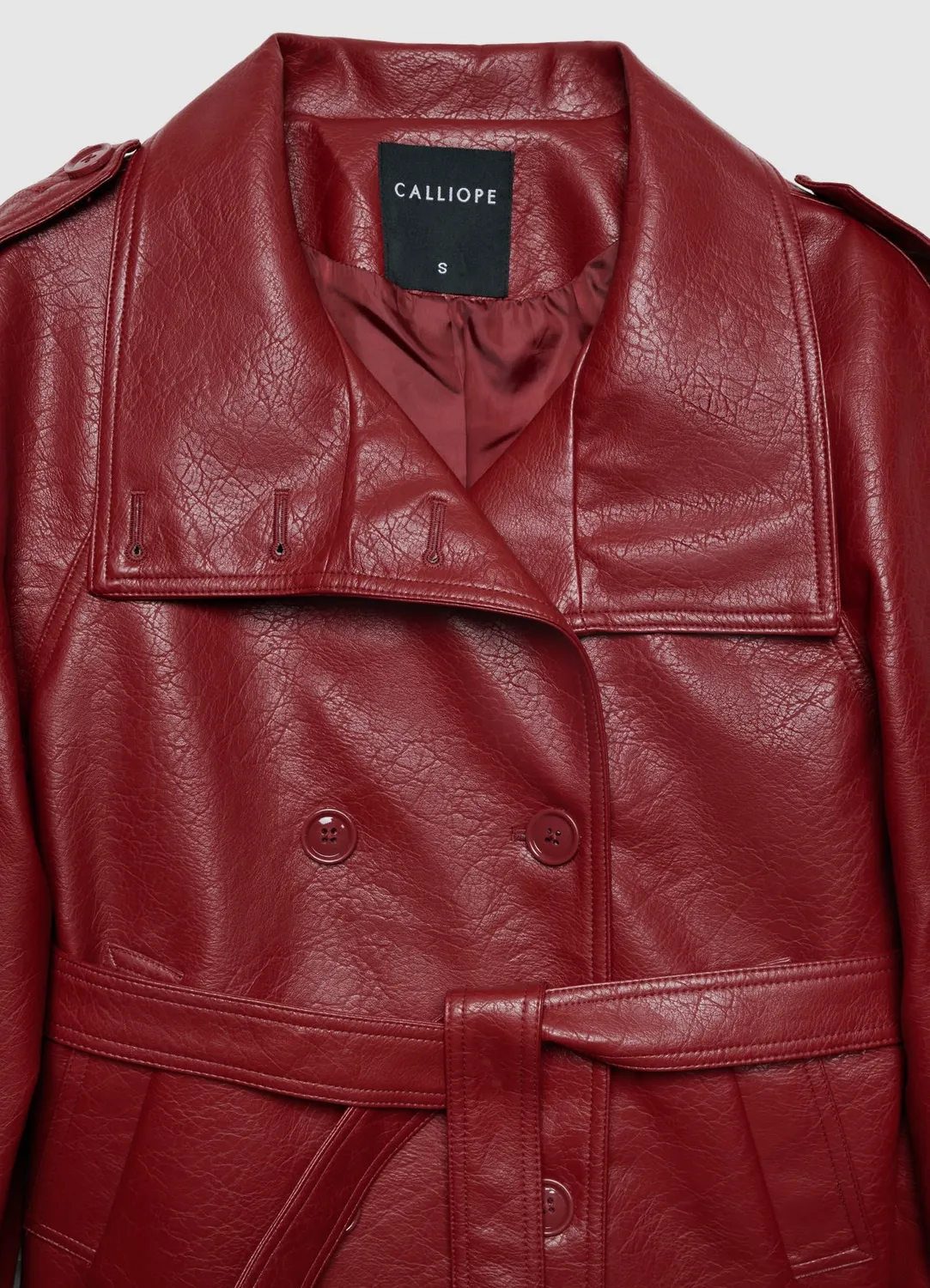 Calliope Trench court femme ceinture