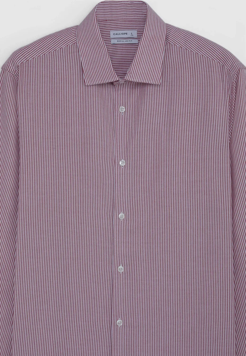 Calliope chemise à rayures homme manches longues coupe regular