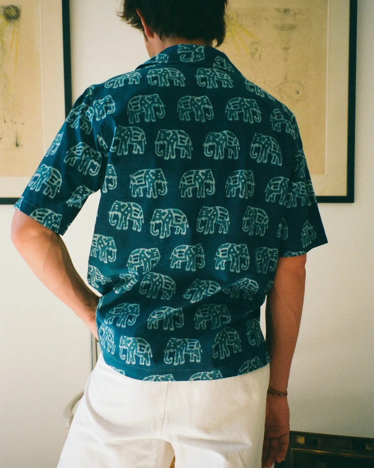Erevan Escalet chemise éléphant manches courtes