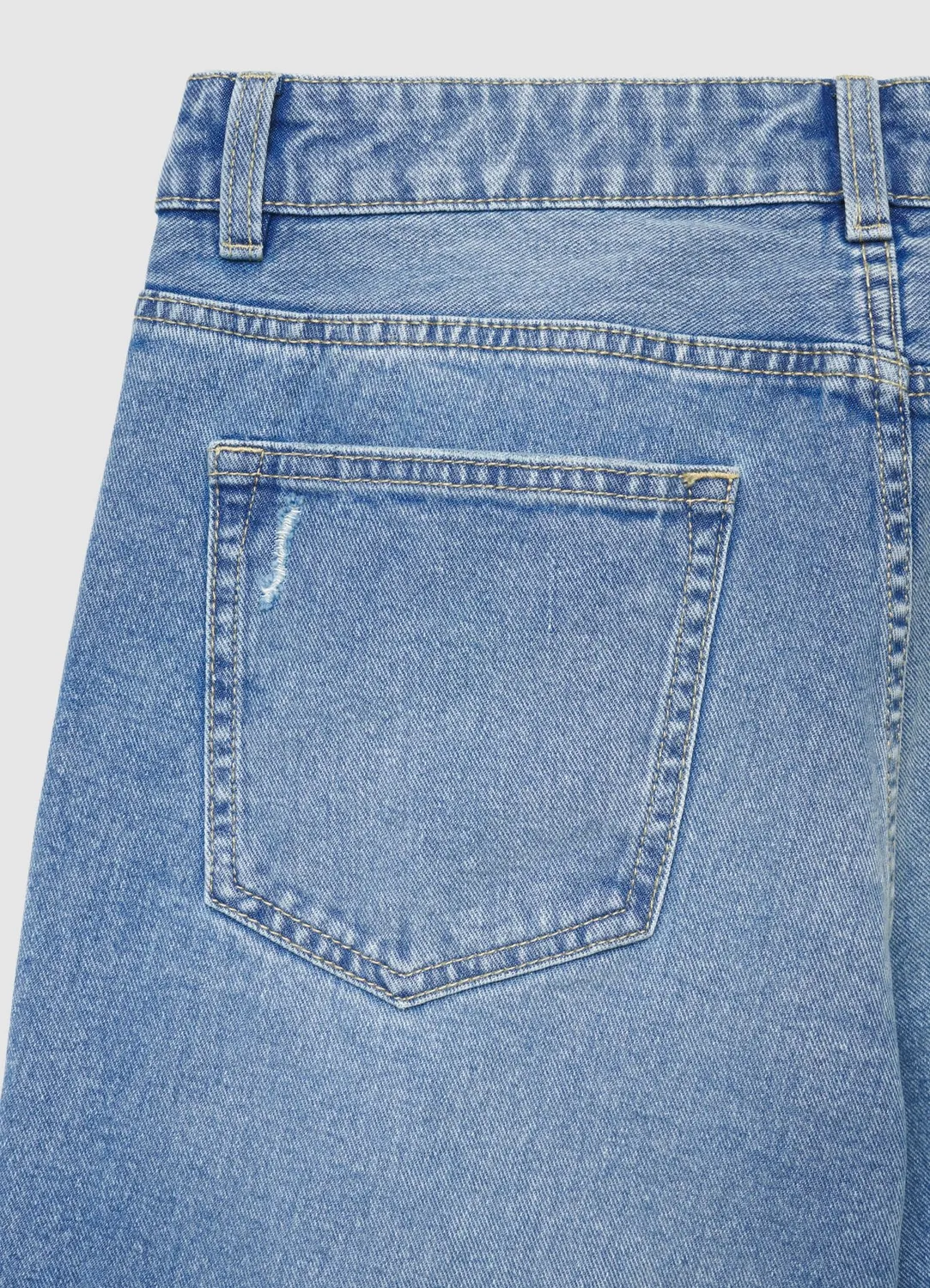 Calliope short jean à trous homme ourlet revers