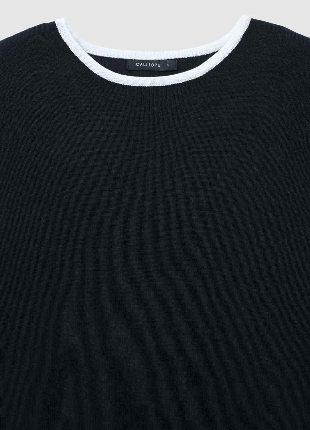 Calliope pull col rond profils contraste femme S