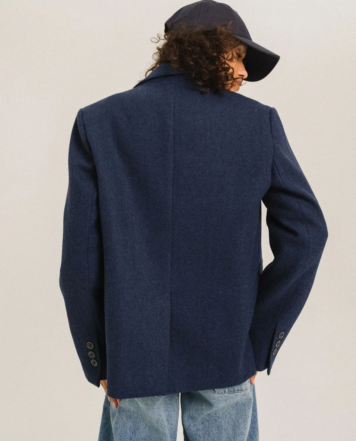 TINSELS FANZINE veste GROUND NAVY tailleur laine
