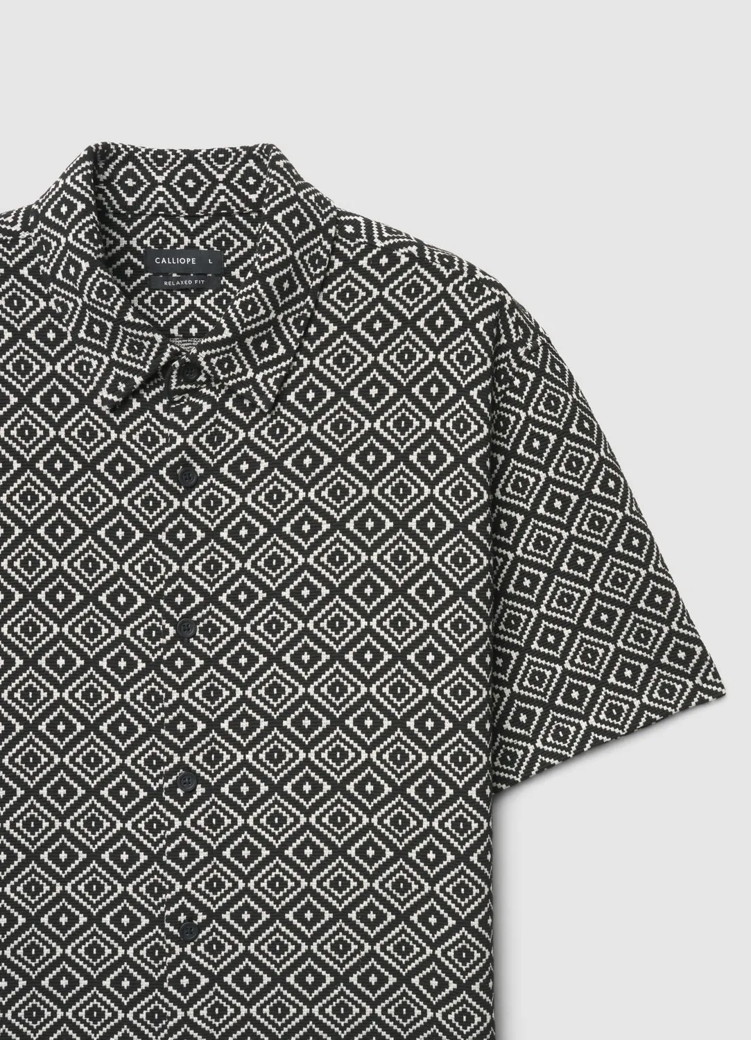 Calliope chemise homme manches courtes imprimé ethnique