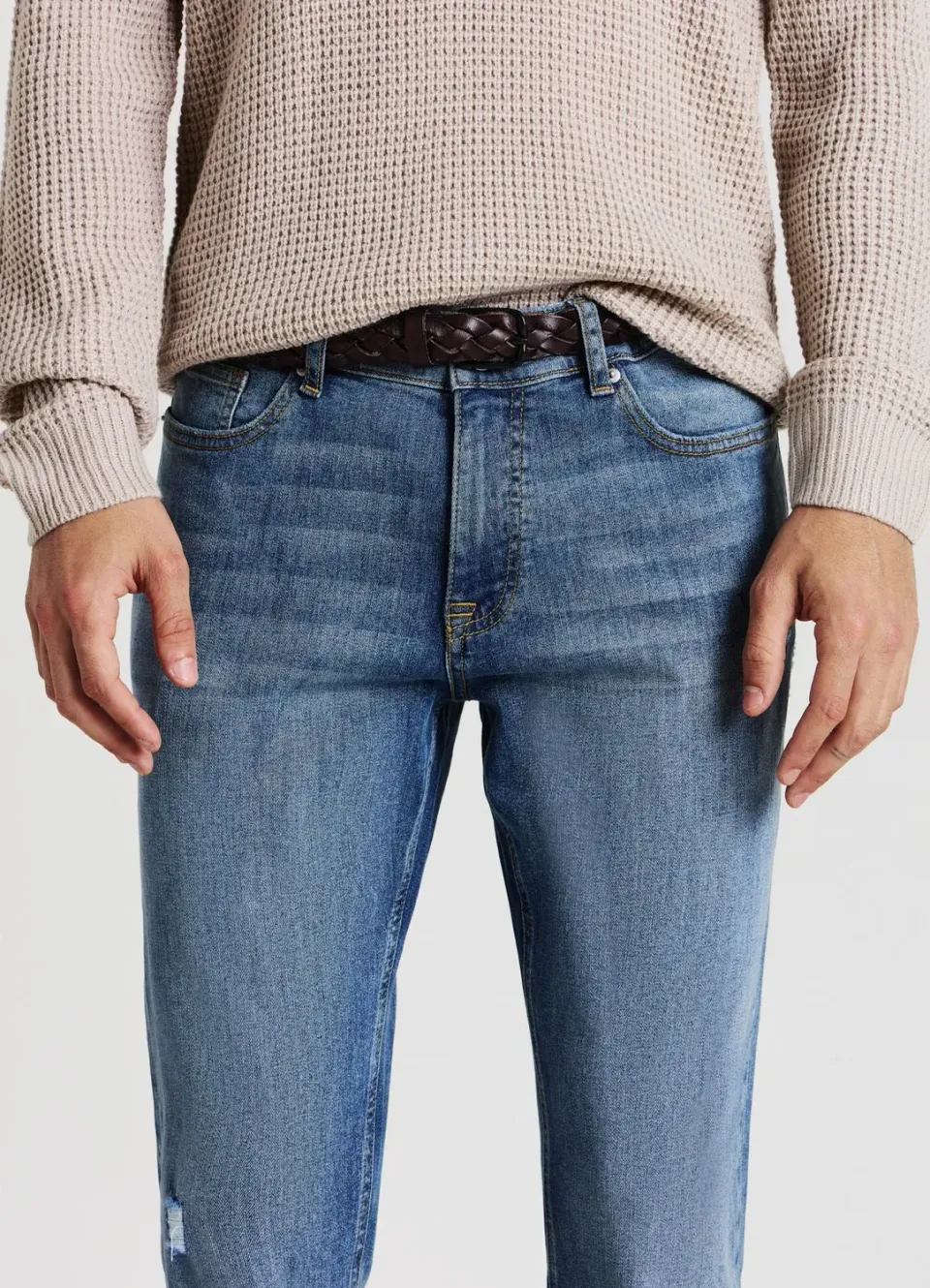Calliope Jean skinny homme déchiré délavé