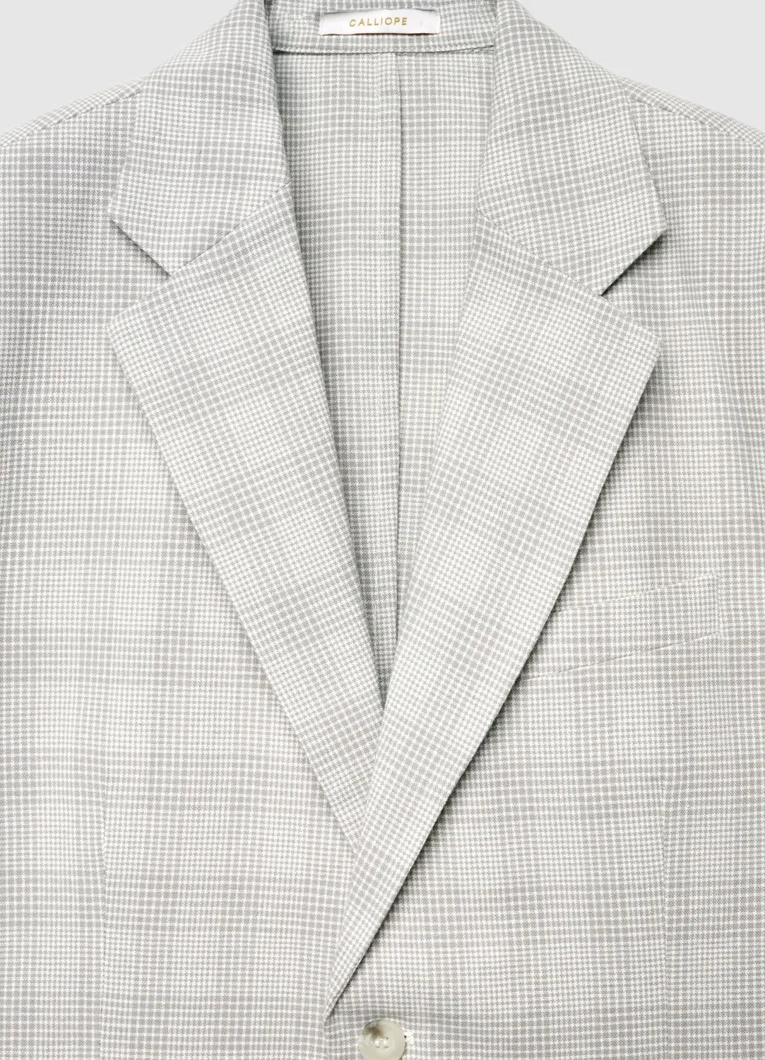Calliope veste à carreaux homme deux boutons