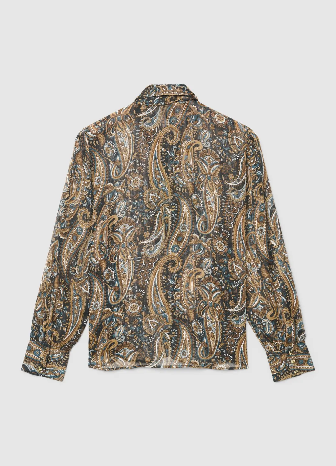 Calliope chemise paisley femme S col lavallière