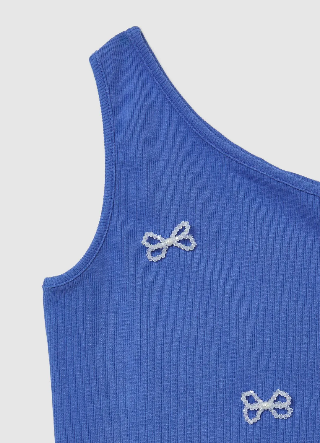 Calliope Top asymétrique fille nœuds uni
