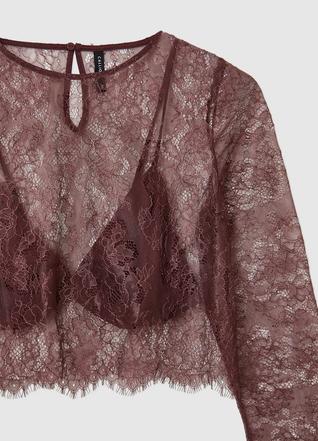 Calliope Top Crop Dentelle Bralette Femme Top Soirée