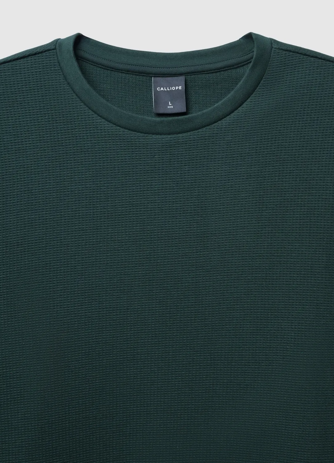 Calliope sweat homme col rond tissu travaillé manches longues
