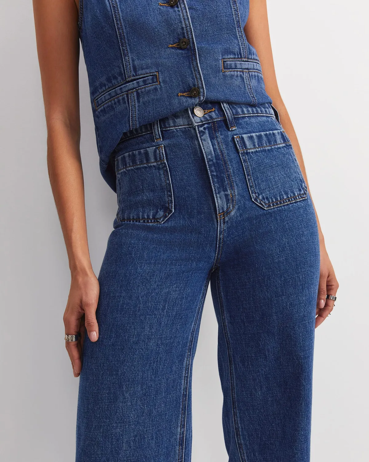 Sportscraft Allegra jean coton femme poches plaquées
