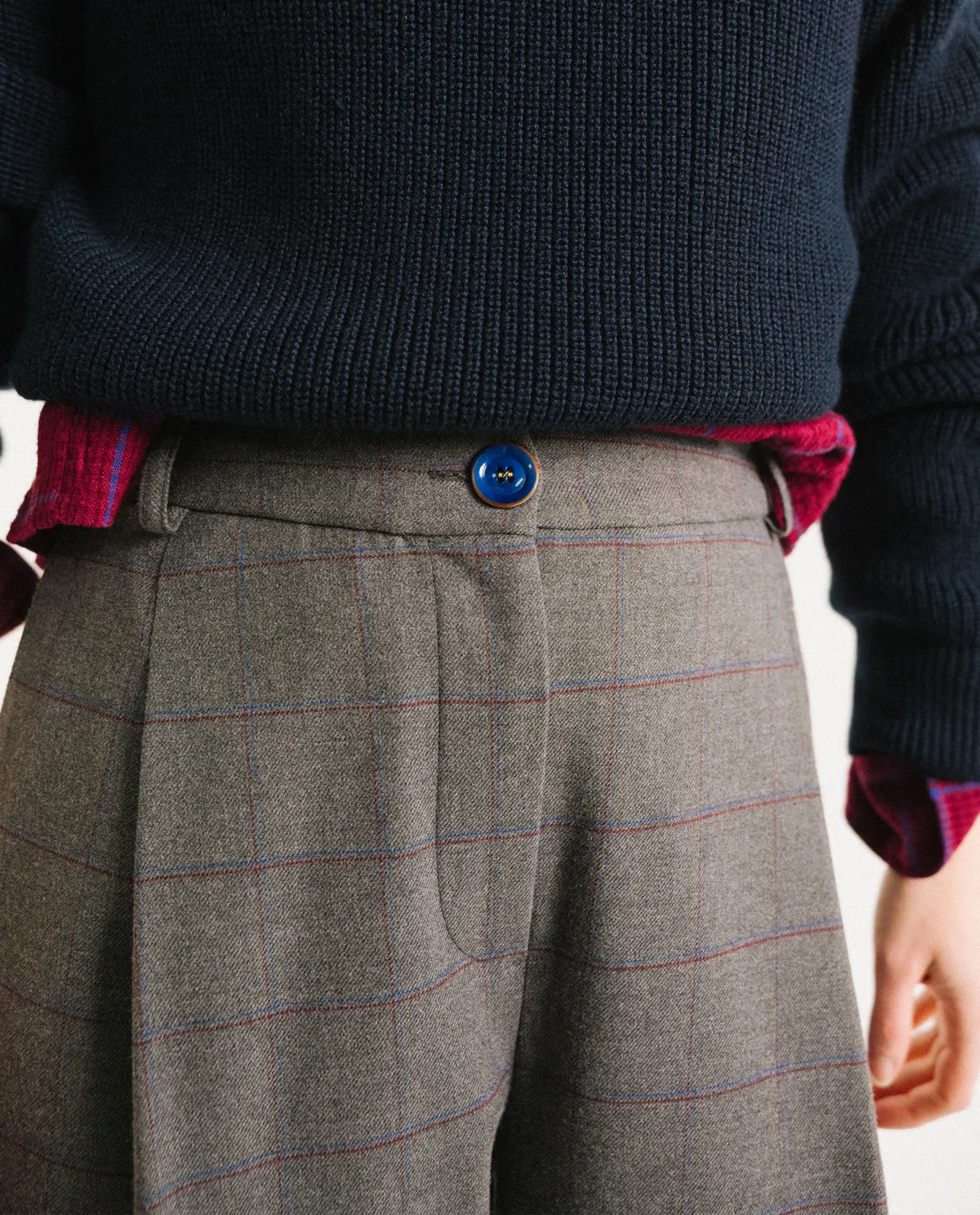 Tinsels Francois pantalon Baltimor barrel carreaux