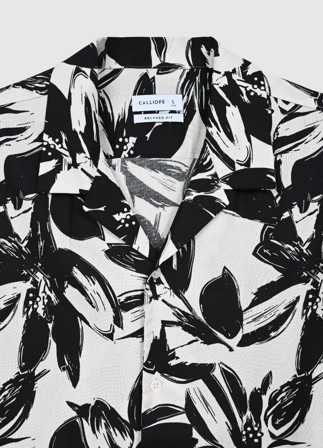 Calliope chemise bowling fleurs homme manches courtes