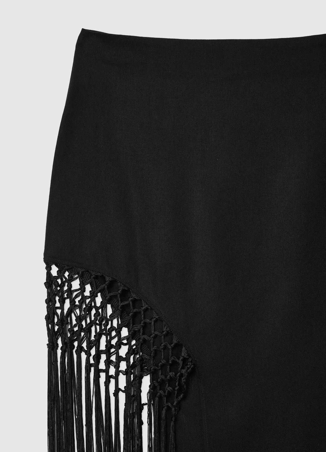Calliope jupe longue fente franges femme