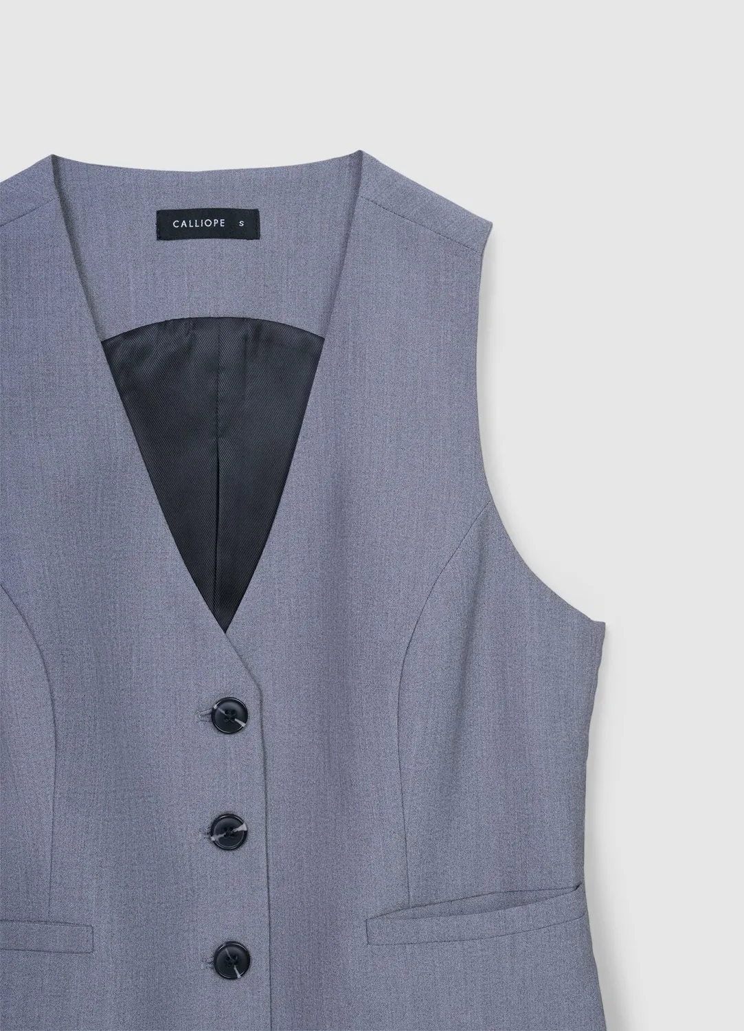 Calliope gilet boutons femme chiné bureau