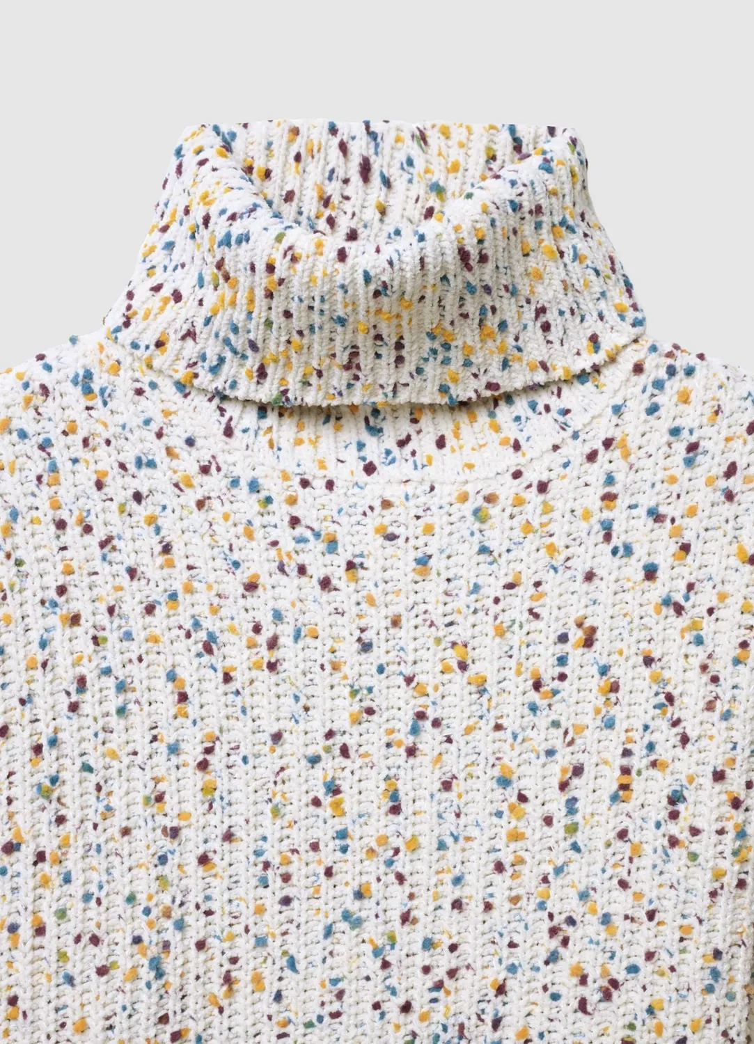 Calliope pull col roule femme maille fantaisie