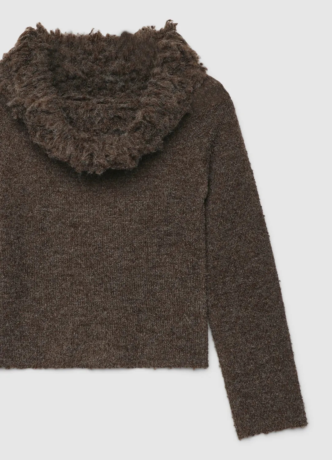 Calliope pull à franges femme manches longues col large