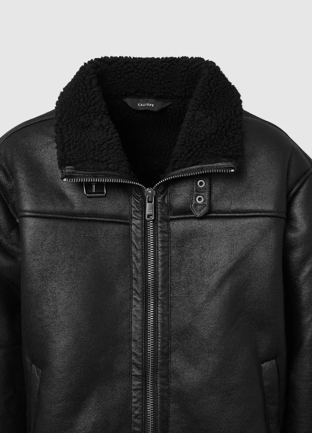 Calliope blouson homme matelassé effet mouton col montant