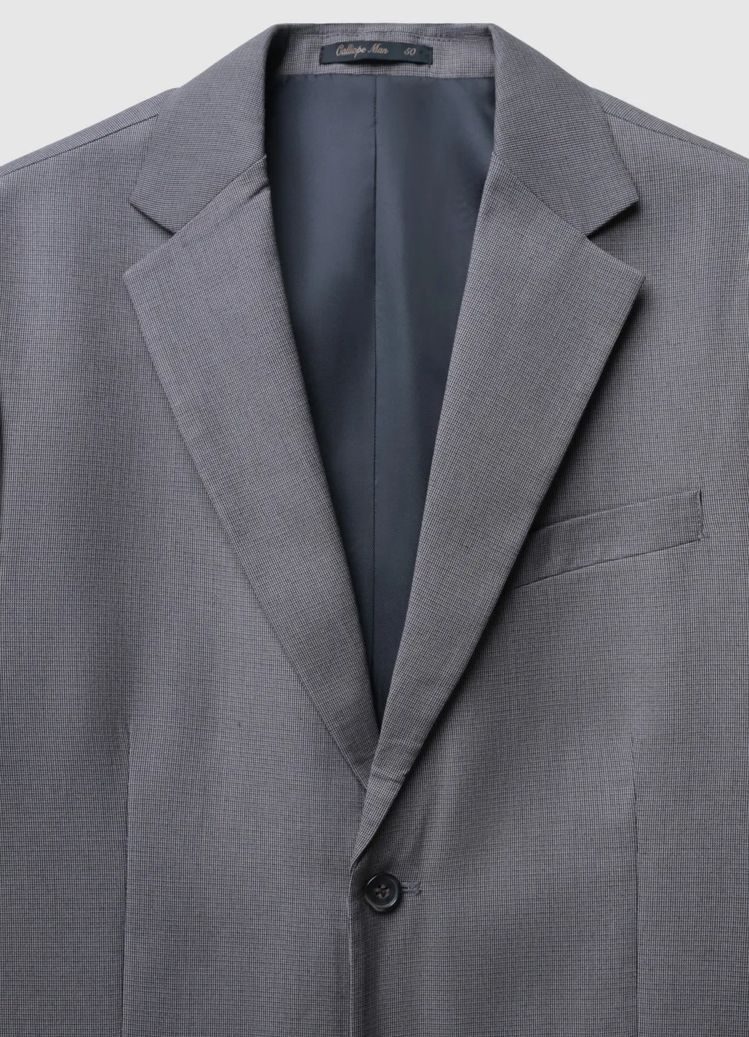 Calliope veste homme 2 boutons carreaux