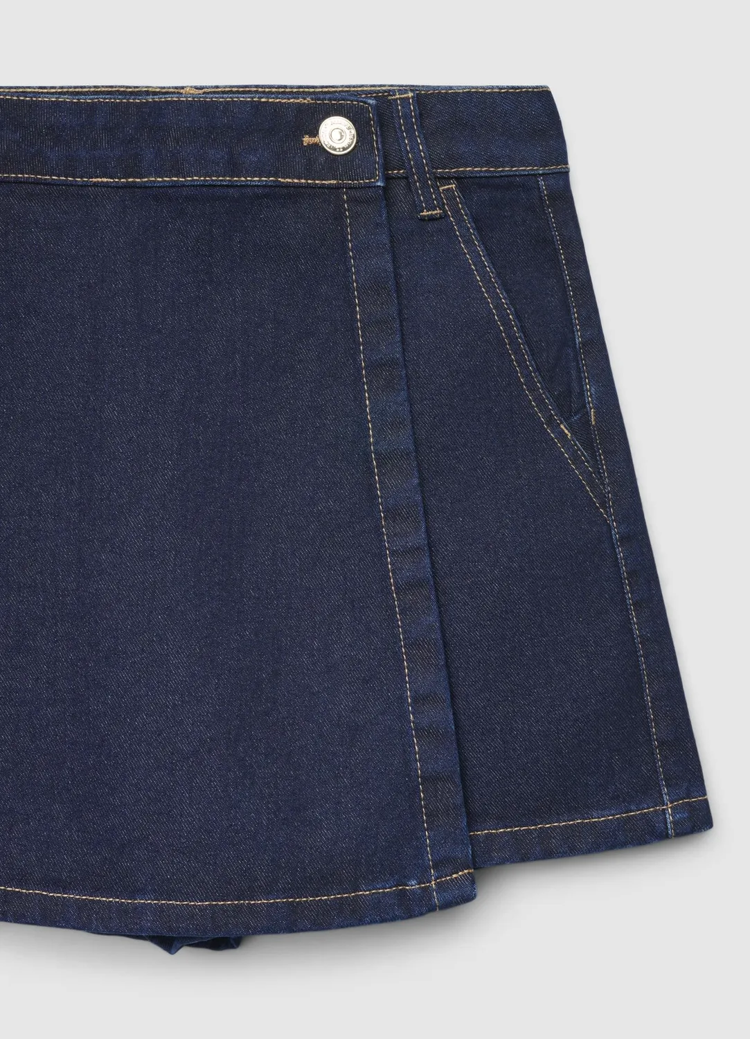 Calliope Gonna-Pantalone Denim jupe-short femme unie