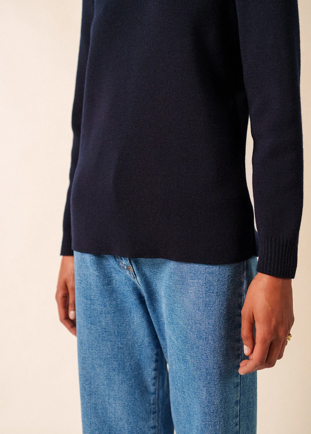 Saint James Rochefort pull marin navy laine femme