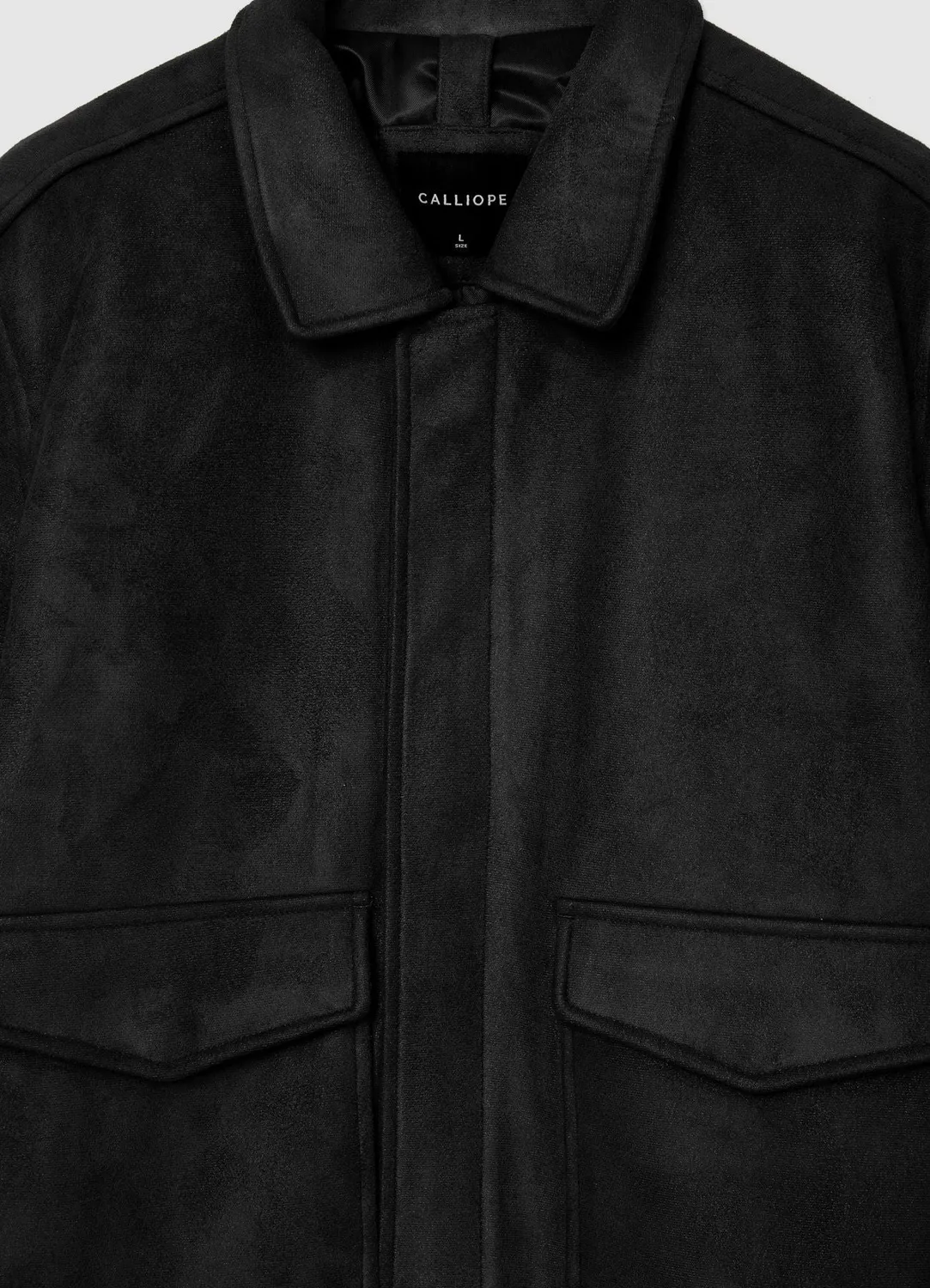 Calliope Blouson homme suédine zip poches à patte
