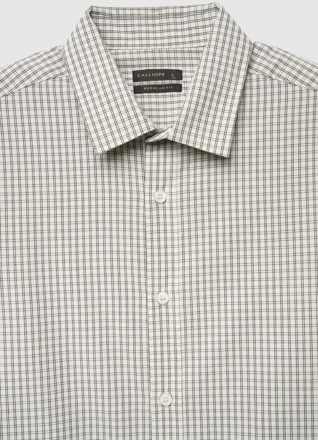 Calliope Chemise classique à carreaux homme manches longues