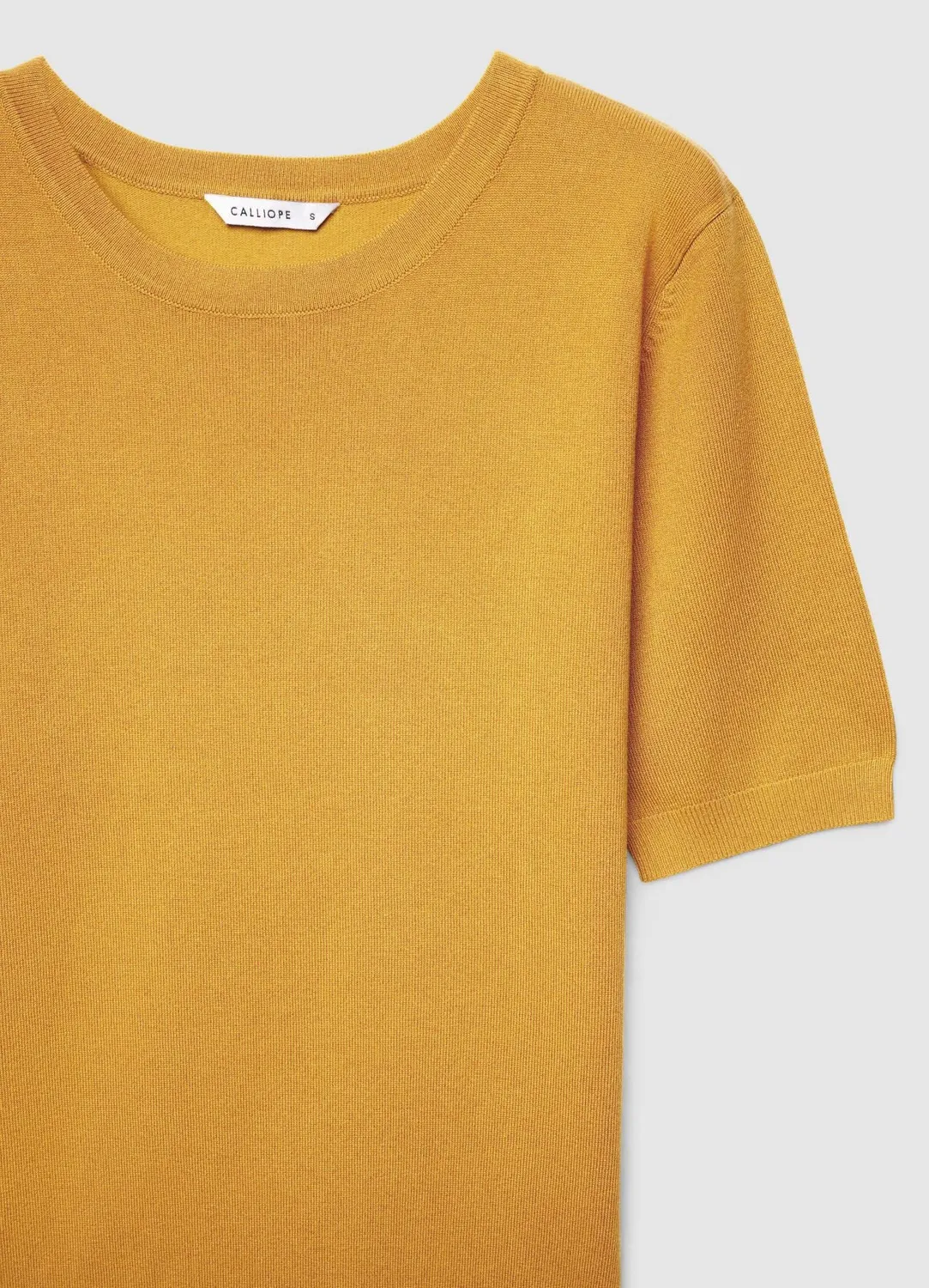 Calliope t-shirt uni col rond manches courtes femme