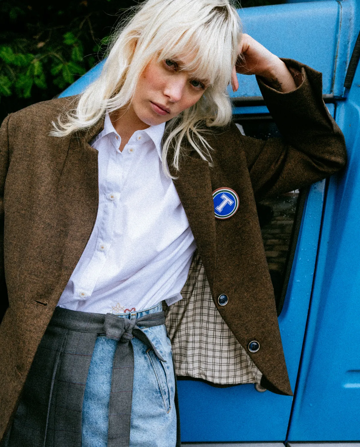 Tinsels Fanzine Ground veste tailleur flanelle