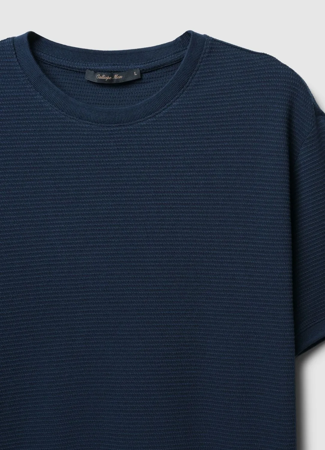 Calliope Tessuto Operato t-shirt homme coton uni