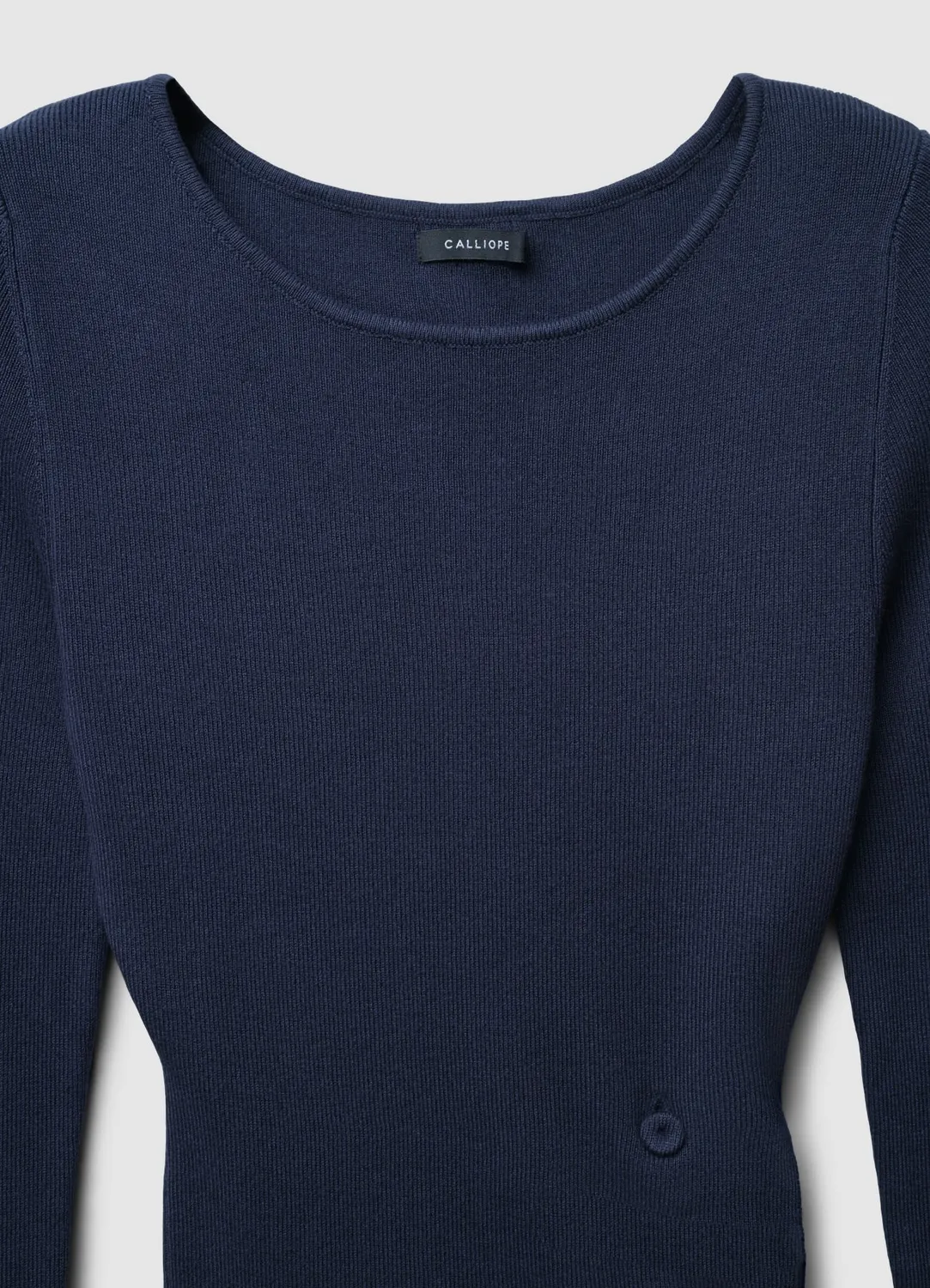 Calliope Pull drapé asymétrique pull femme boutons