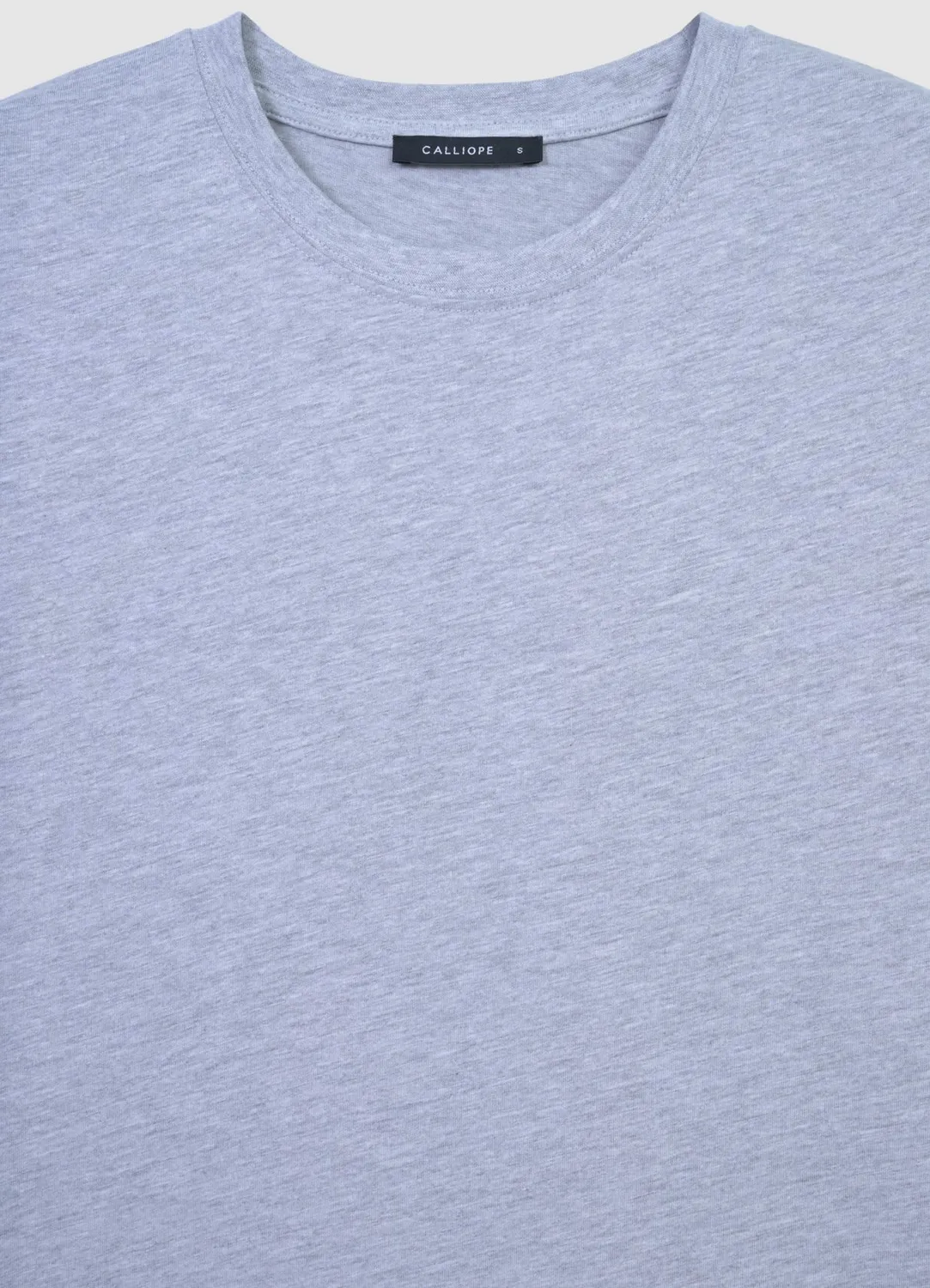 Calliope t-shirt uni coton femme col rond manches courtes