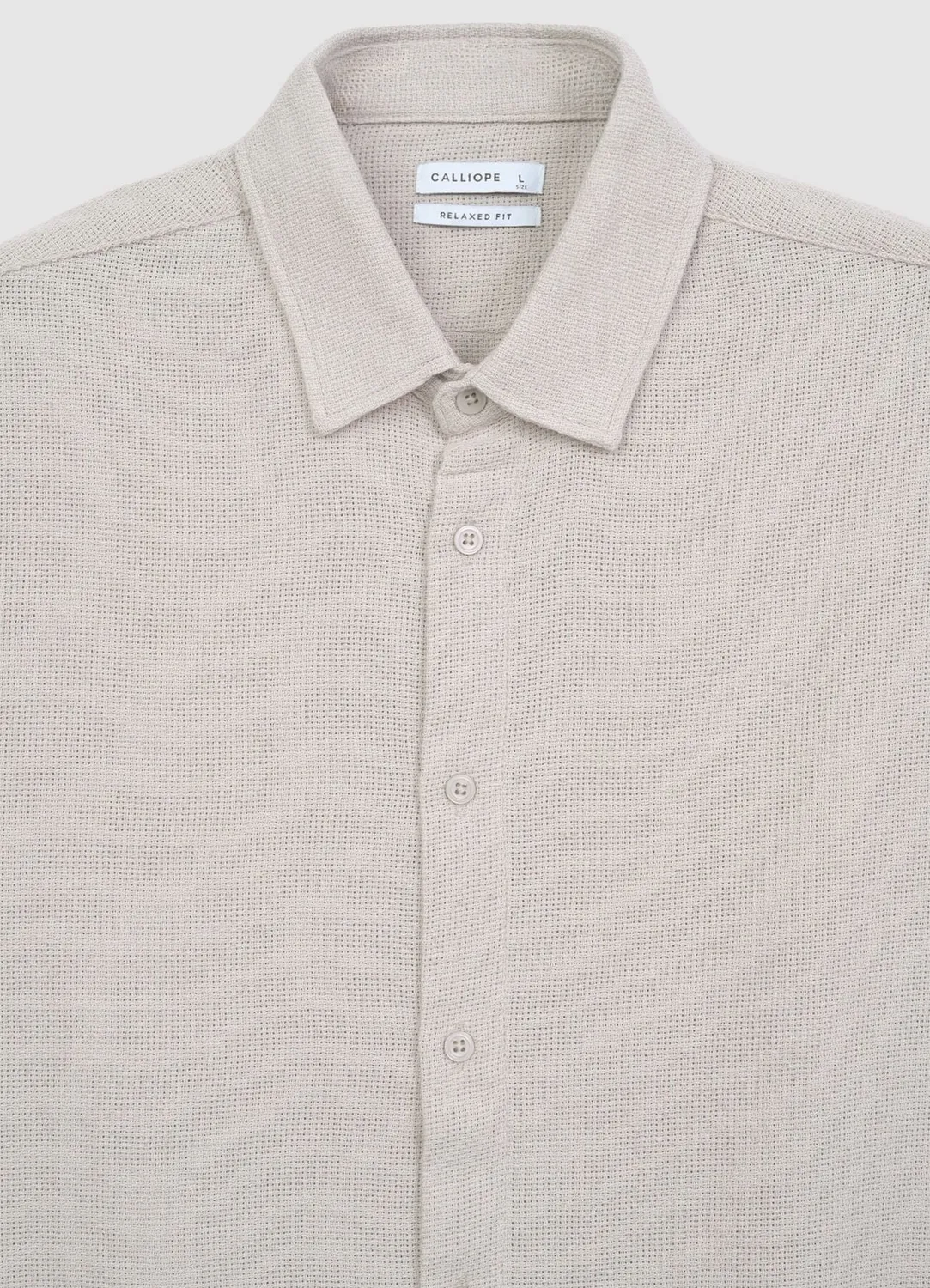 Calliope chemise unie homme manches courtes coton